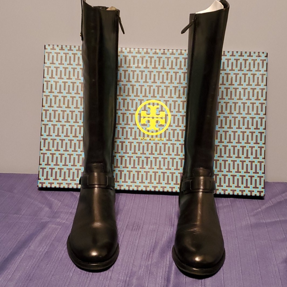 Tory Burch Colton Riding Boot Galleon size 11 - Picture 2 of 8